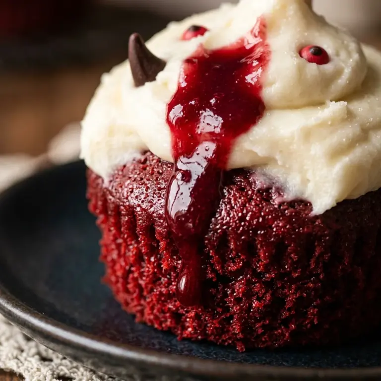 Spooky Red Velvet Vampire Cupcakes Recipe