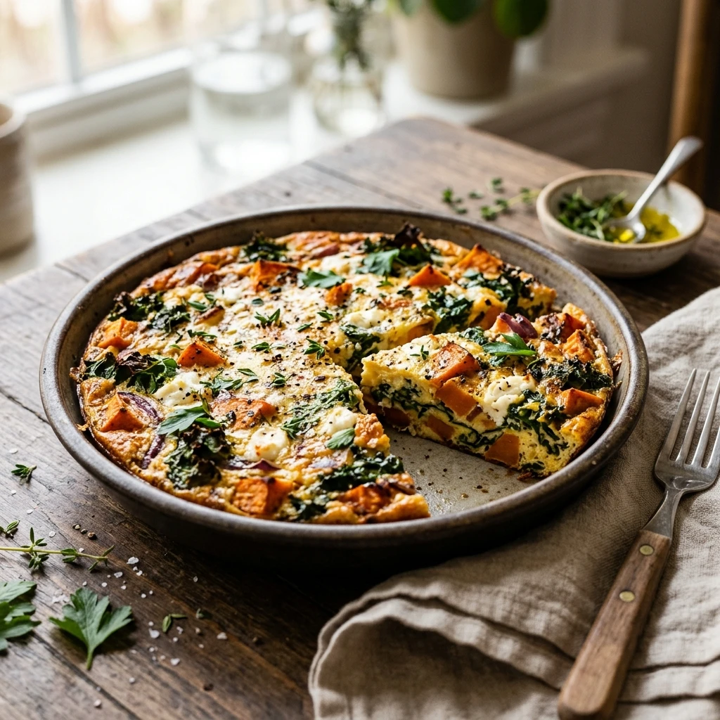 Sweet Potato And Kale Frittata Recipe