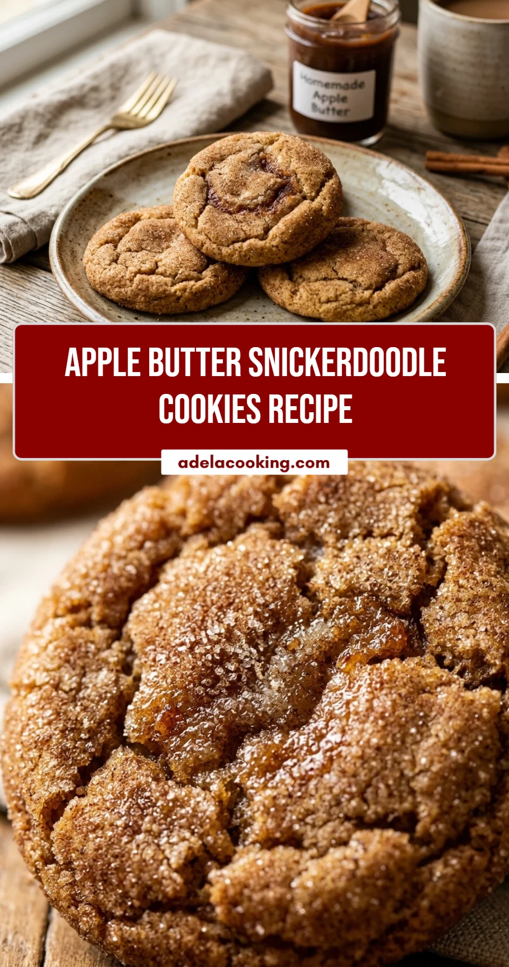 Apple Butter Snickerdoodle Cookies Recipe