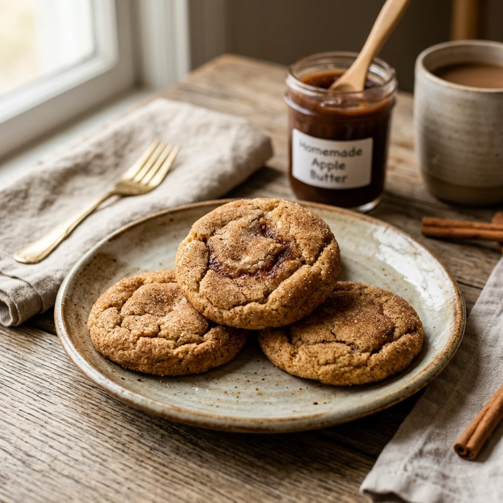 Apple Butter Snickerdoodle Cookies Recipe