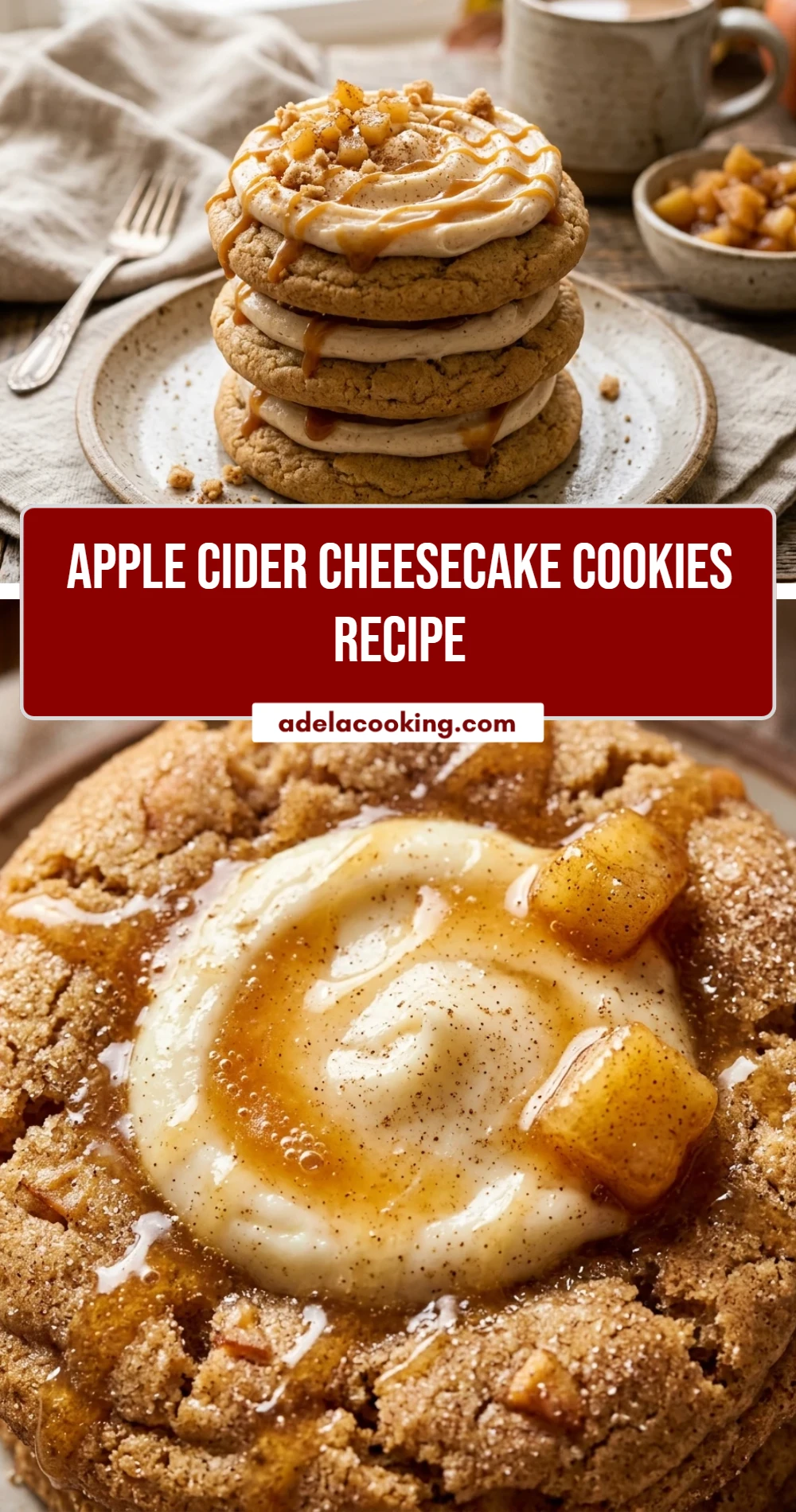 Apple Cider Cheesecake Cookies Recipe