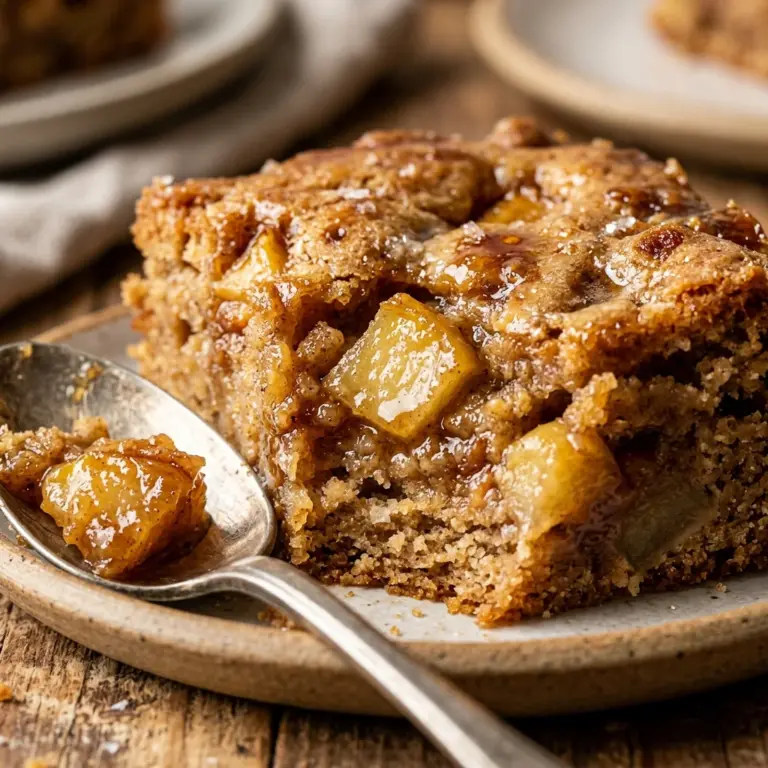 Brown Butter Maple Apple Blondies Recipe