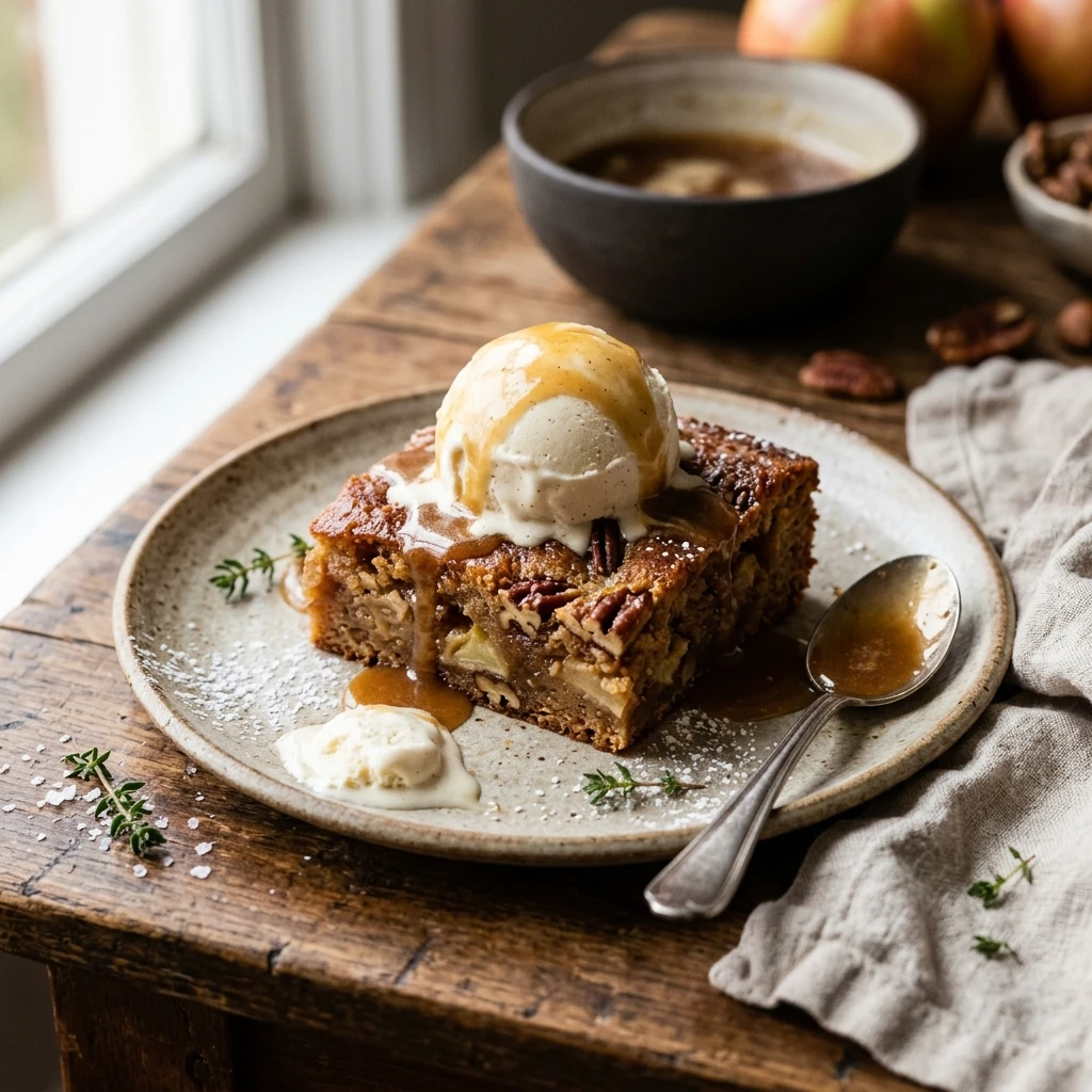 Brown Butter Maple Apple Blondies Recipe