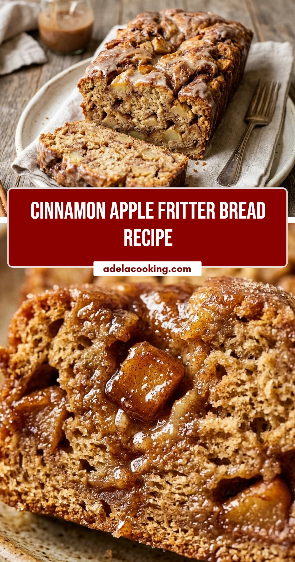 Cinnamon Apple Fritter Bread Recipe