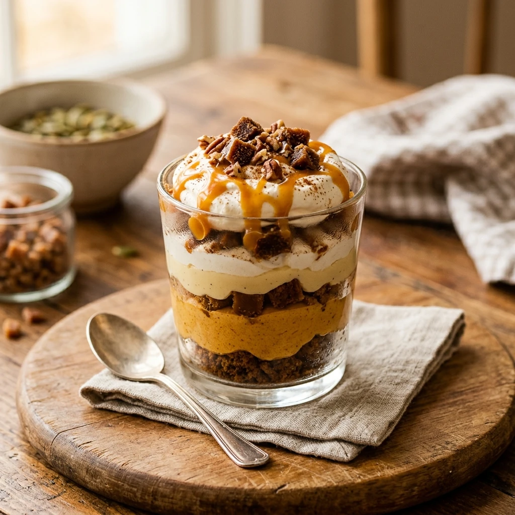 Pumpkin Toffee Trifle Cups Recipe